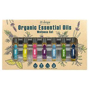21 Drops Organic Essential Oils Wellness Set